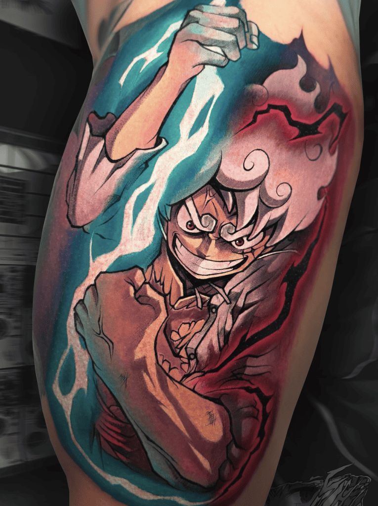 Monkey. D. Luffy Lightning One Piece Tattoo