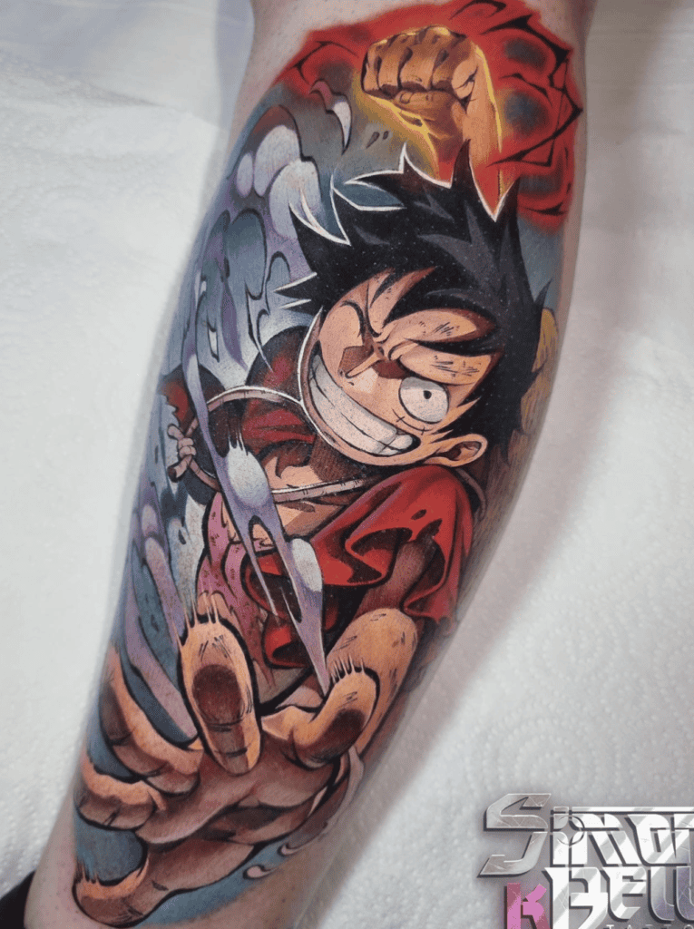 Monkey. D. Luffy Punch One Piece Tattoo