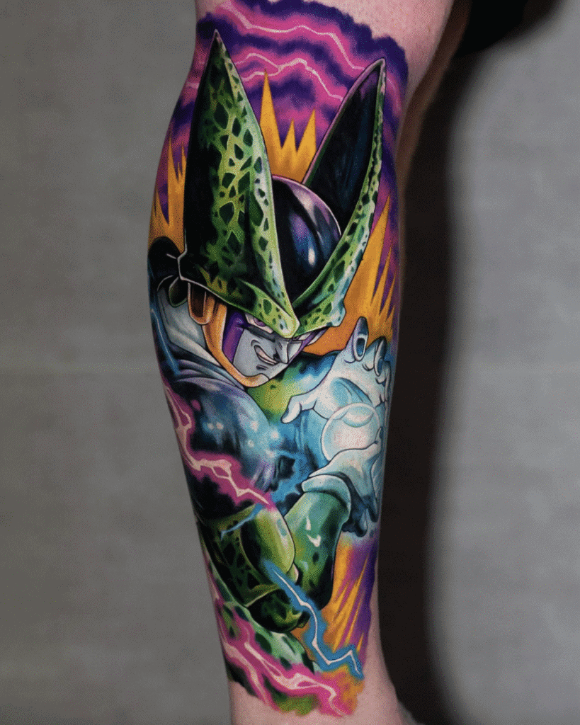 Perfect Cell Dragon Ball Tattoo