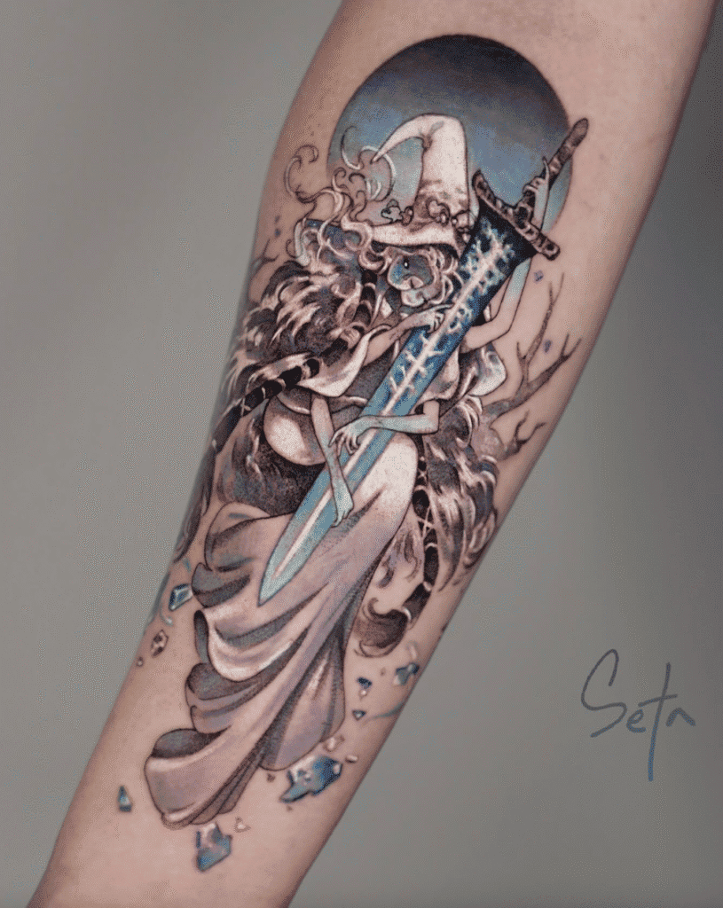 Ranni the Witch Two Soulsborne Tattoo