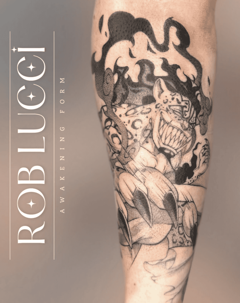 Rob Lucci Awakened One Piece Tattoo