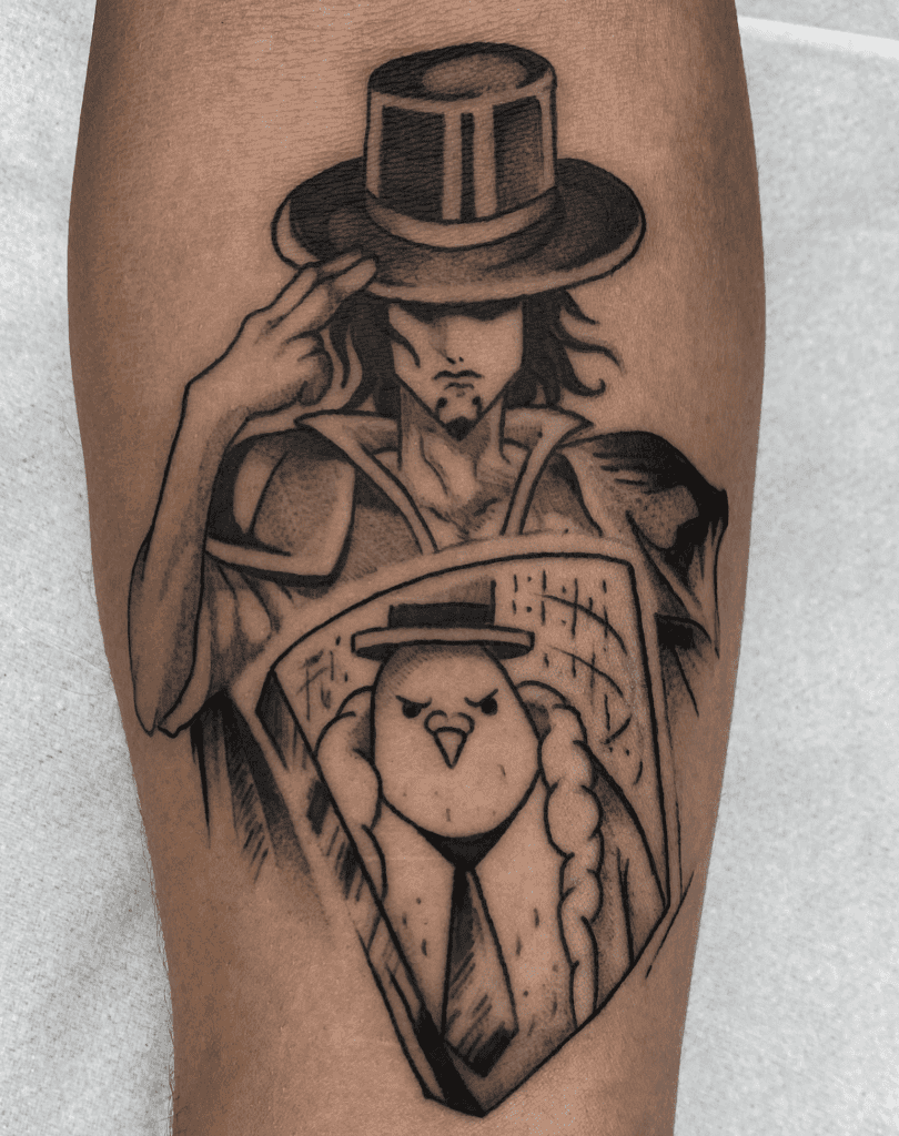 Rob Lucci Pigeon One Piece Tattoo