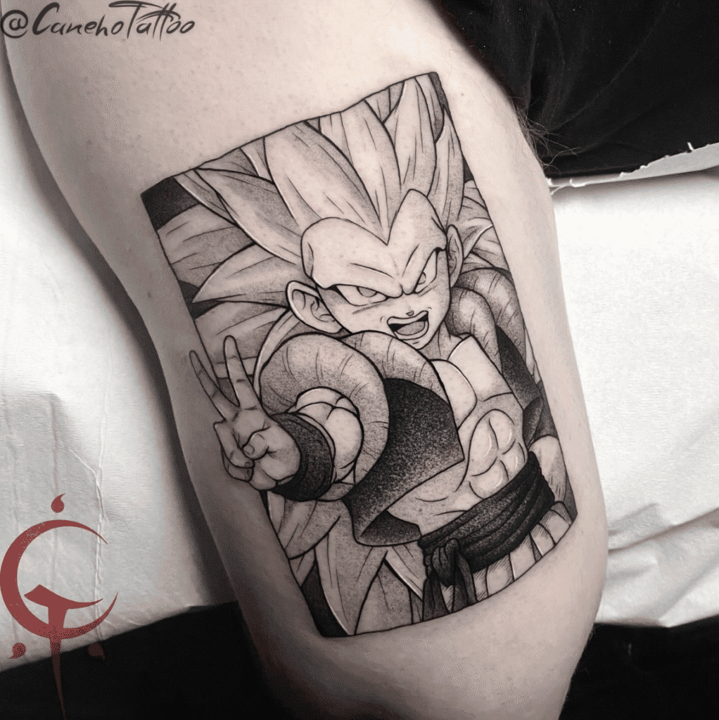 SSJ 3 Gotenks Dragon Ball Tattoo