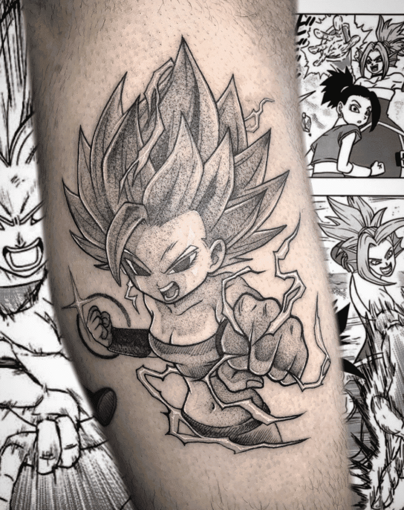 SSJ Caulifla Dragon Ball Tattoo