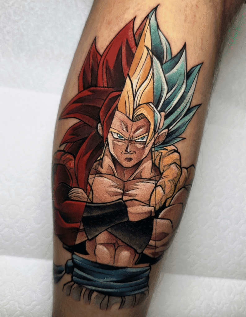 SSJ Mix Gogeta Dragon Ball Tattoo