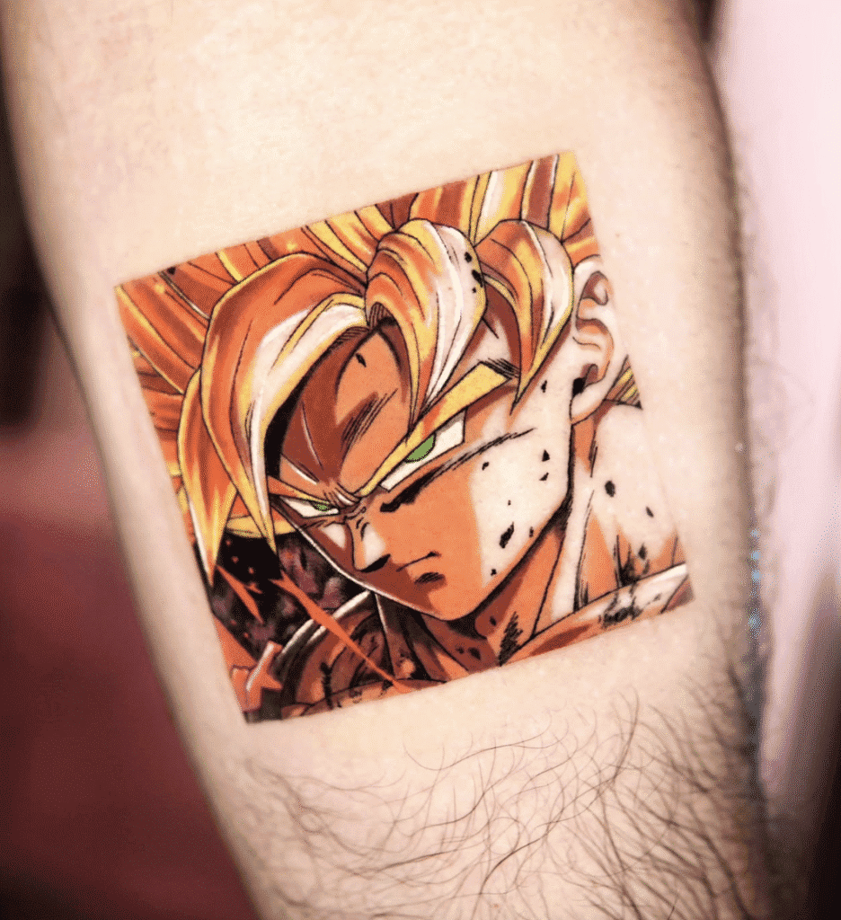 SSJ Son Goku Dragon Ball Tattoo
