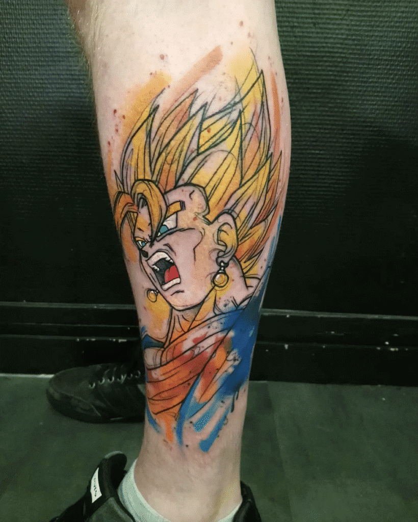 SSJ Vegito Dragon Ball Tattoo