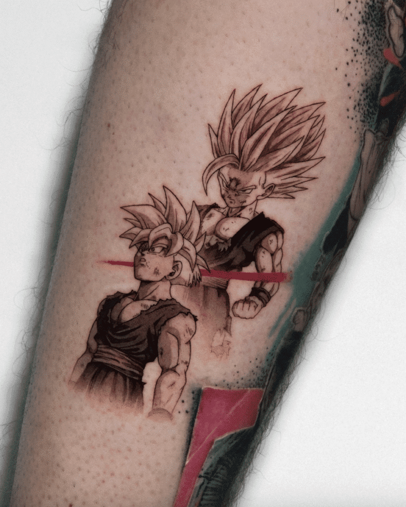 SSJ2 Son Gohan Dragon Ball Tattoo