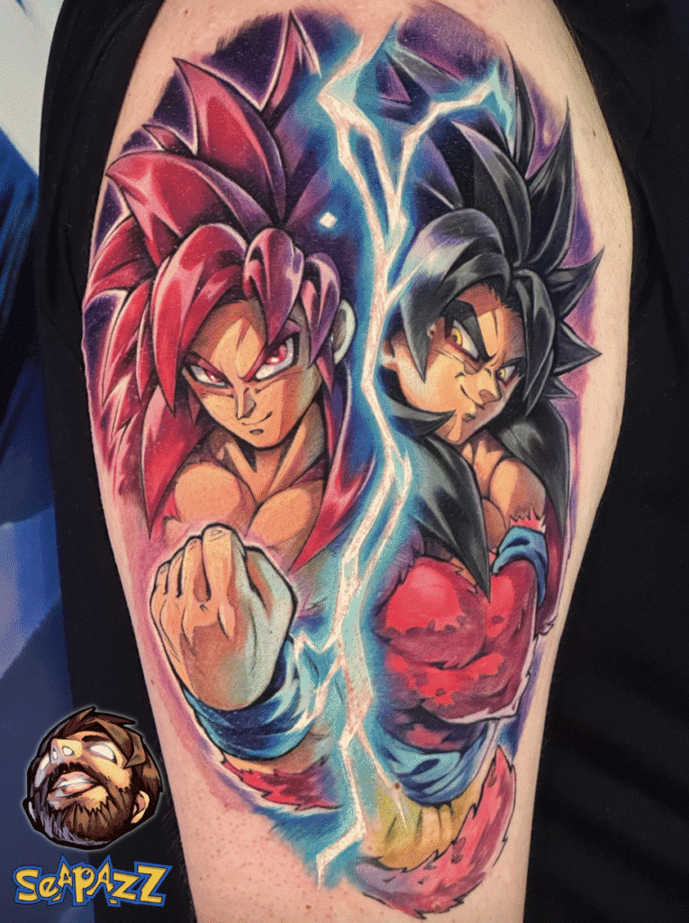 SSJ4 Son Goku Dragon Ball Tattoo