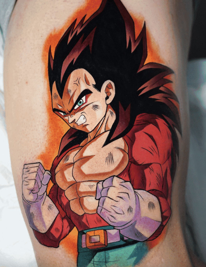 SSJ4 Vegeta Dragon Ball Tattoo