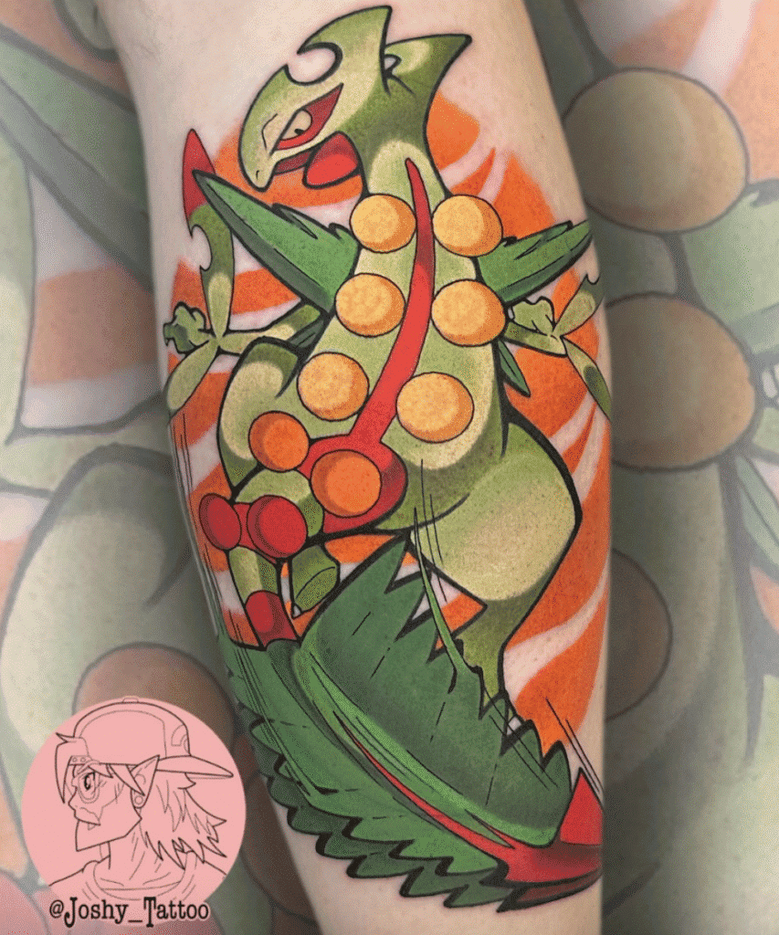 Sceptile Video Game Tattoo