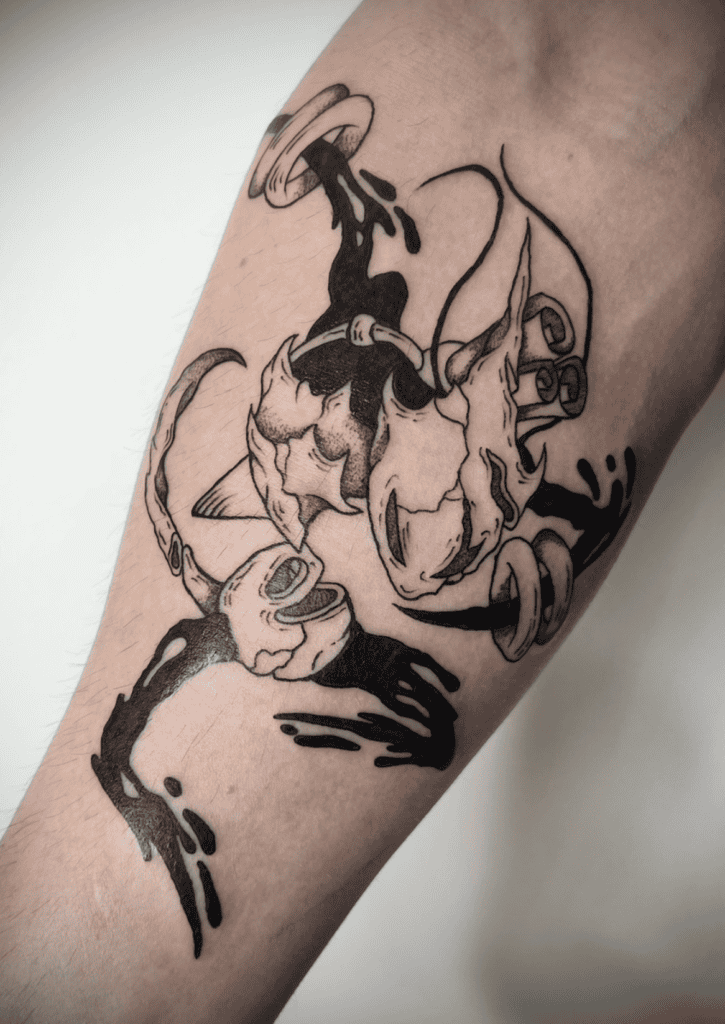 Shakra Dark Hollow Knight Tattoo