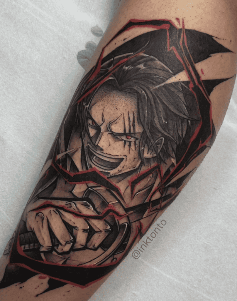Shanks Haki One Piece Tattoo