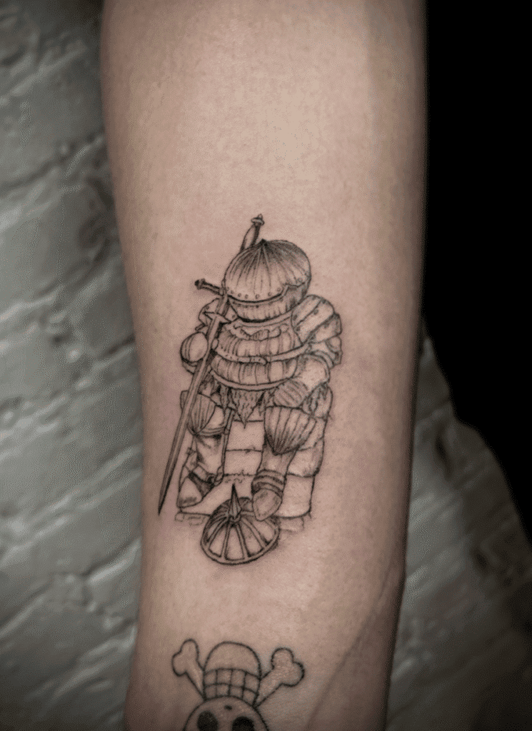 Siegmeyer Three Soulsborne Tattoo