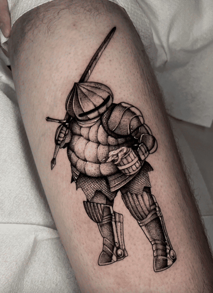 Siegmeyer Two Soulsborne Tattoo
