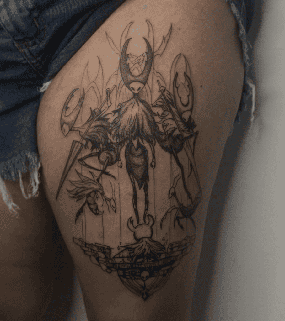 Sisters of Battle Fight Hollow Knight Tattoo
