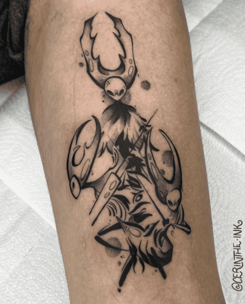 Sisters of Battle Triple Hollow Knight Tattoo