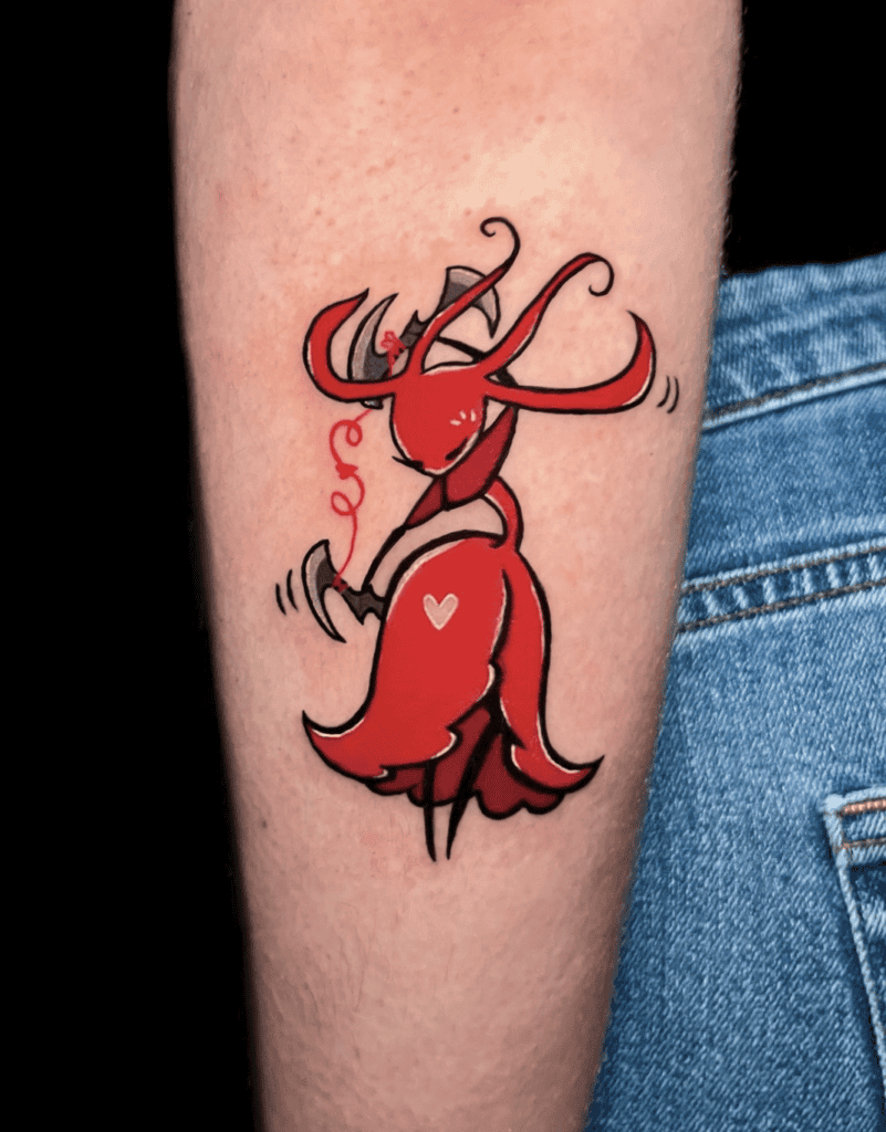 Skarrsinger Karmelita Sickles Hollow Knight Tattoo