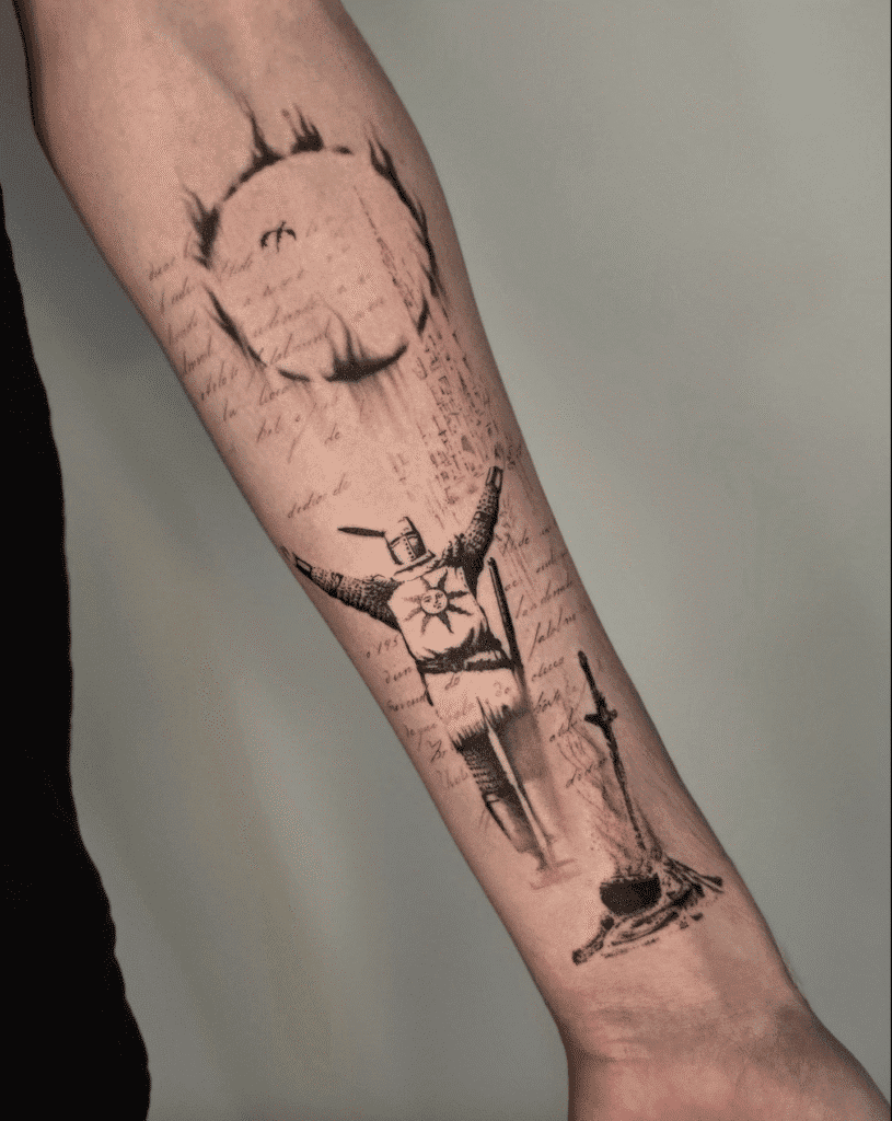 Solaire Soulsborne Tattoo