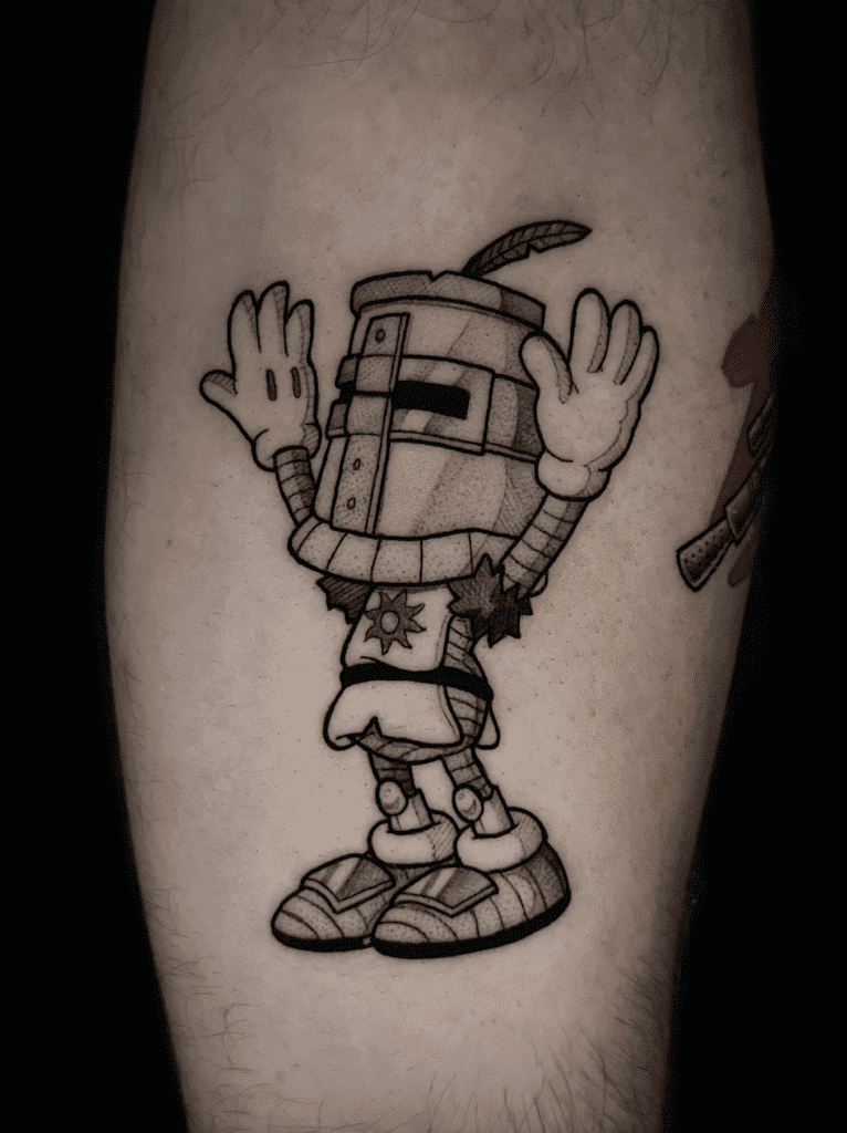 Solaire Soulsborne Three Tattoo