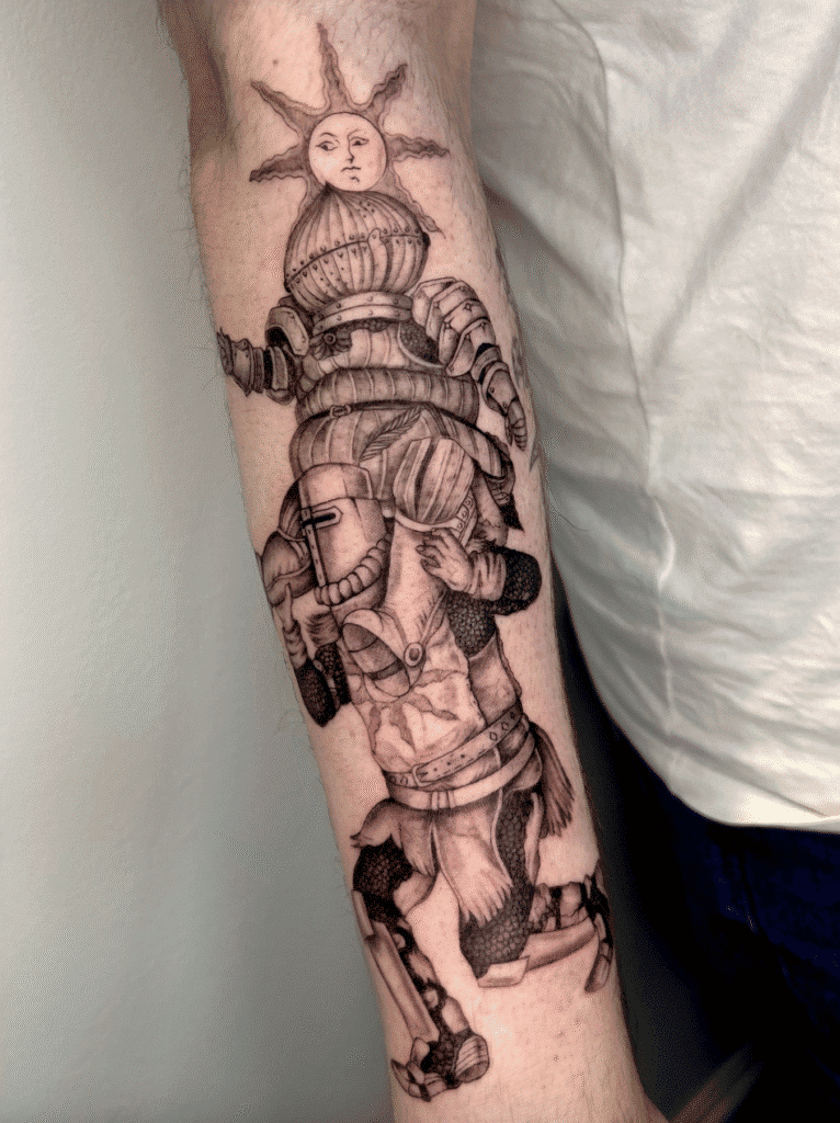 Solaire Soulsborne Two Tattoo