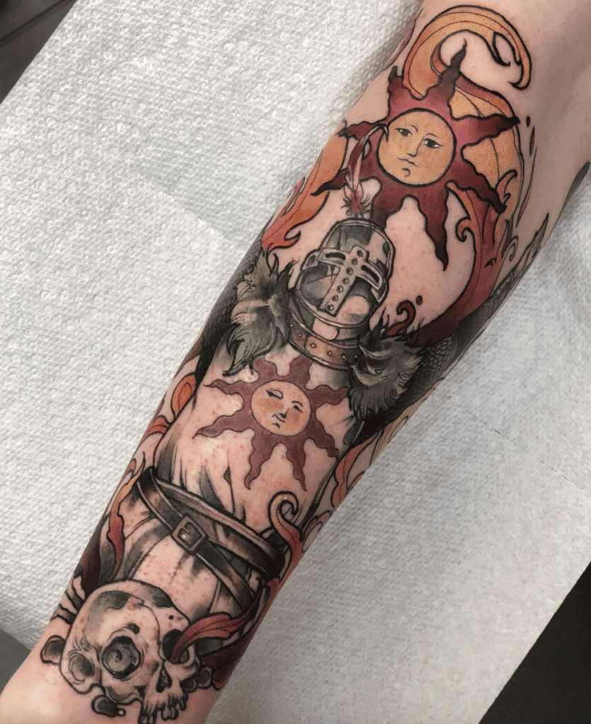 Solaire Video Game Tattoo