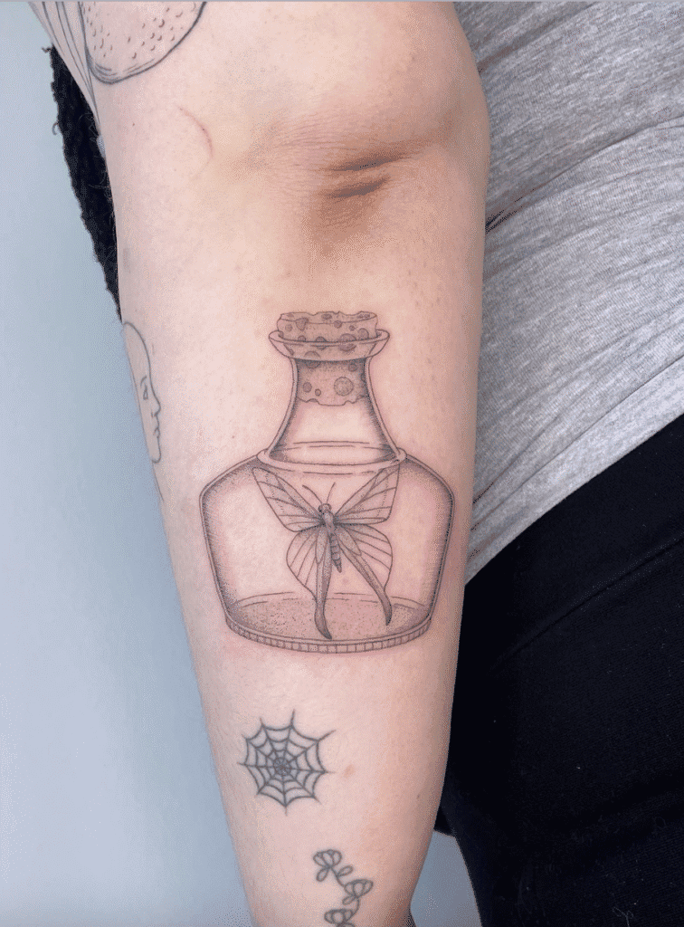 Spryo Butterfly Video Game Tattoo