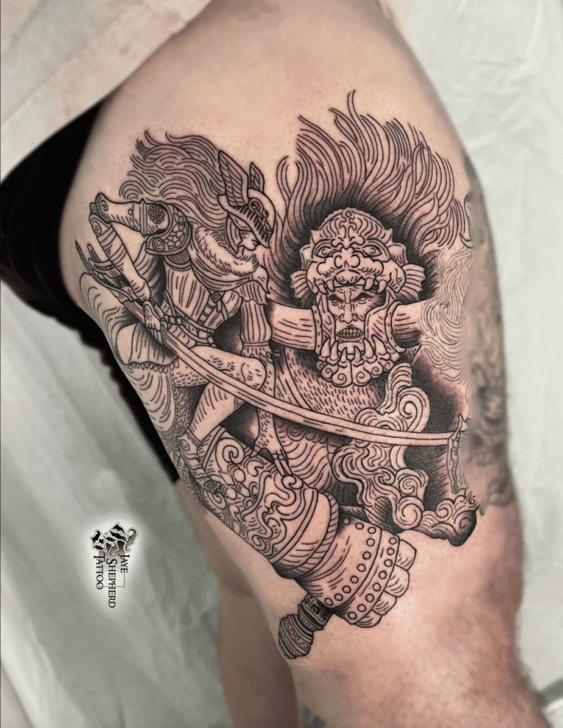 Starscourge Radahn Soulsborne Tattoo