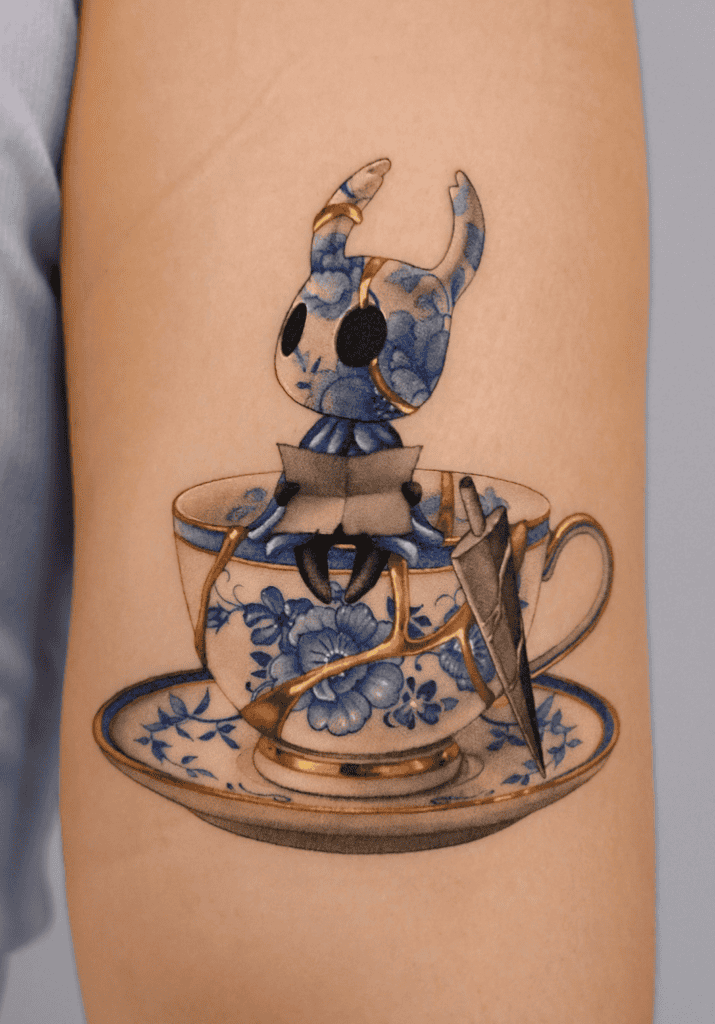 The Knight Porcelain Hollow Knight Tattoo