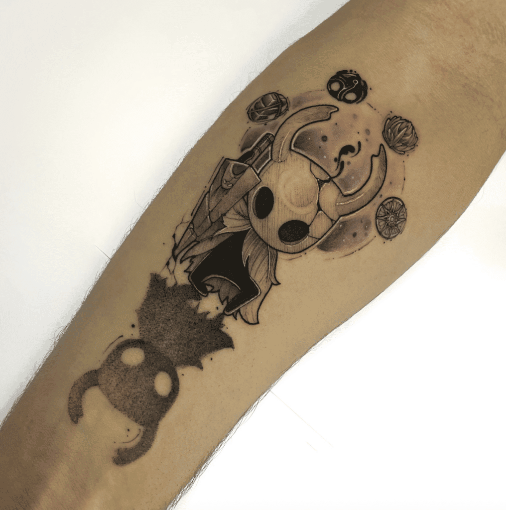 The Knight Purple Hollow Knight Tattoo