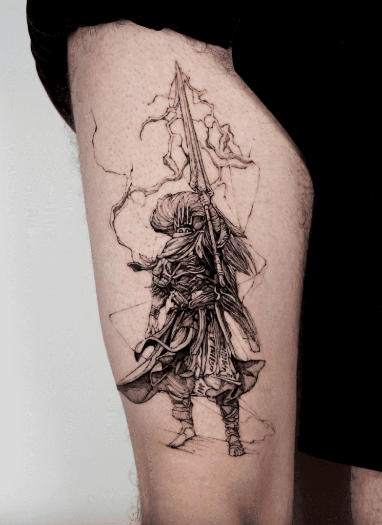 The Nameless King Soulsborne Tattoo