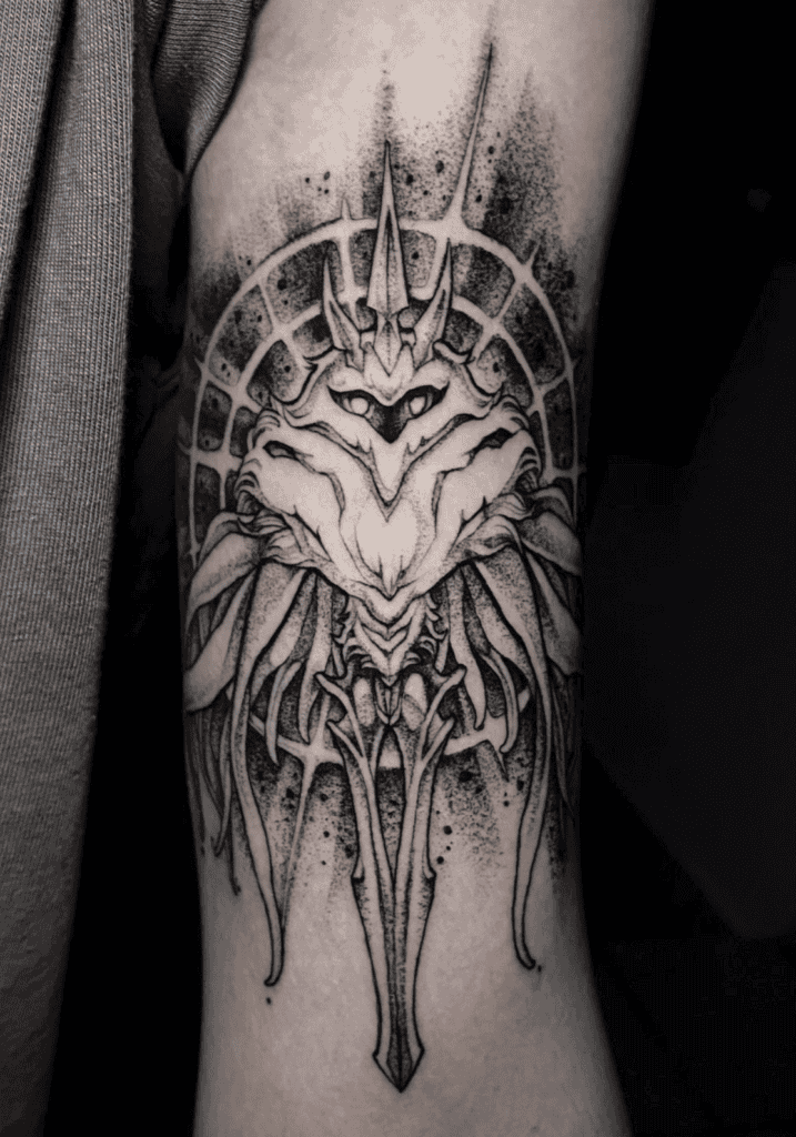 The Radiance Dark Hollow Knight Tattoo