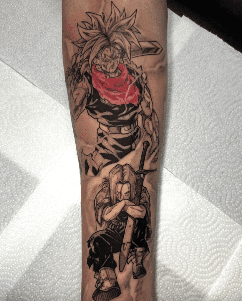 Trunks Dragon Ball Tattoo