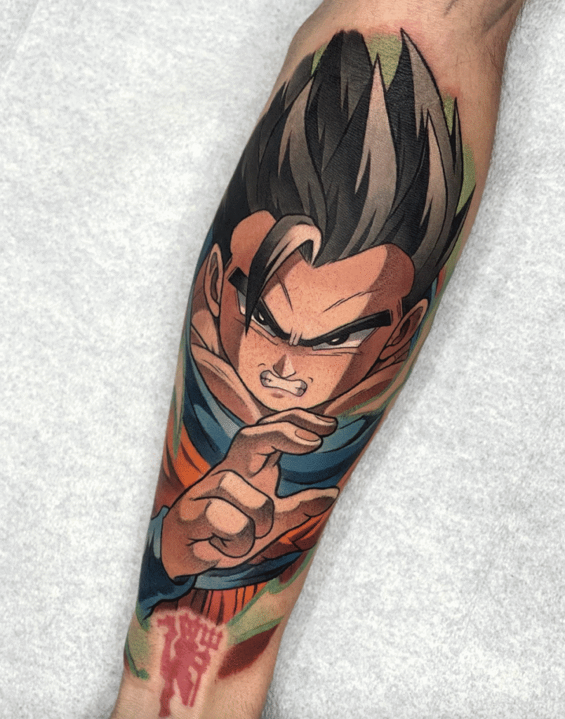 Ultimate Son Gohan Dragon Ball Tattoo