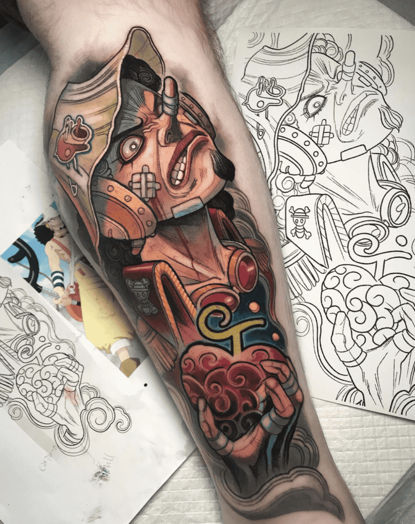 Usopp Devil Fruit One Piece Tattoo