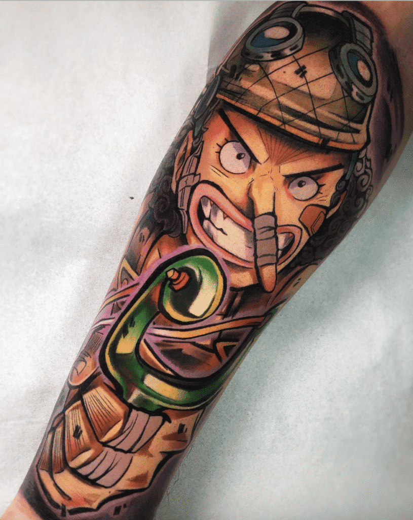 Usopp One Piece Tattoo