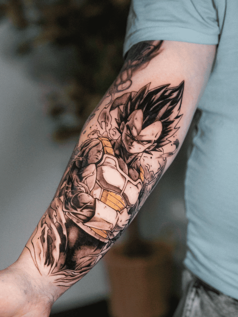 Vegeta Dragon Ball Tattoo