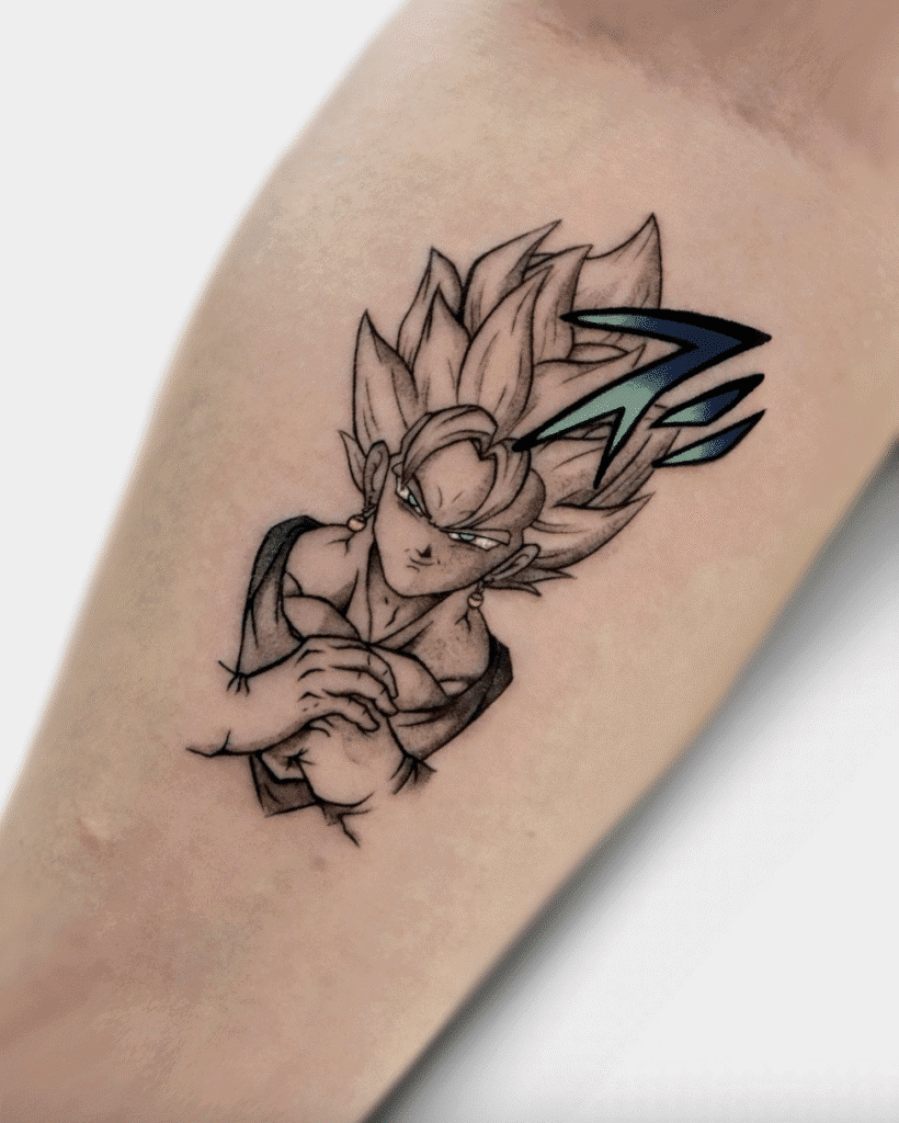 Vegito Dragon Ball Tattoo