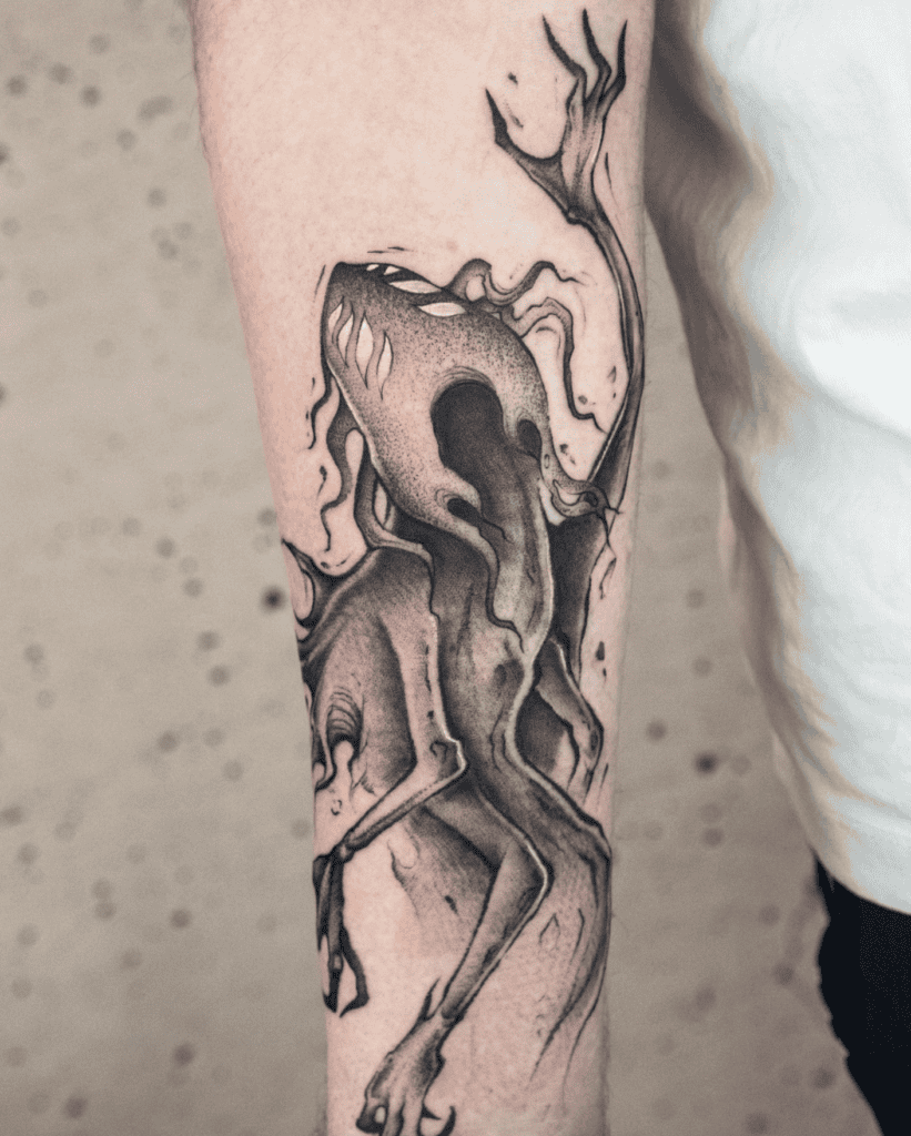 Void Given Focus Crawl Hollow Knight Tattoo