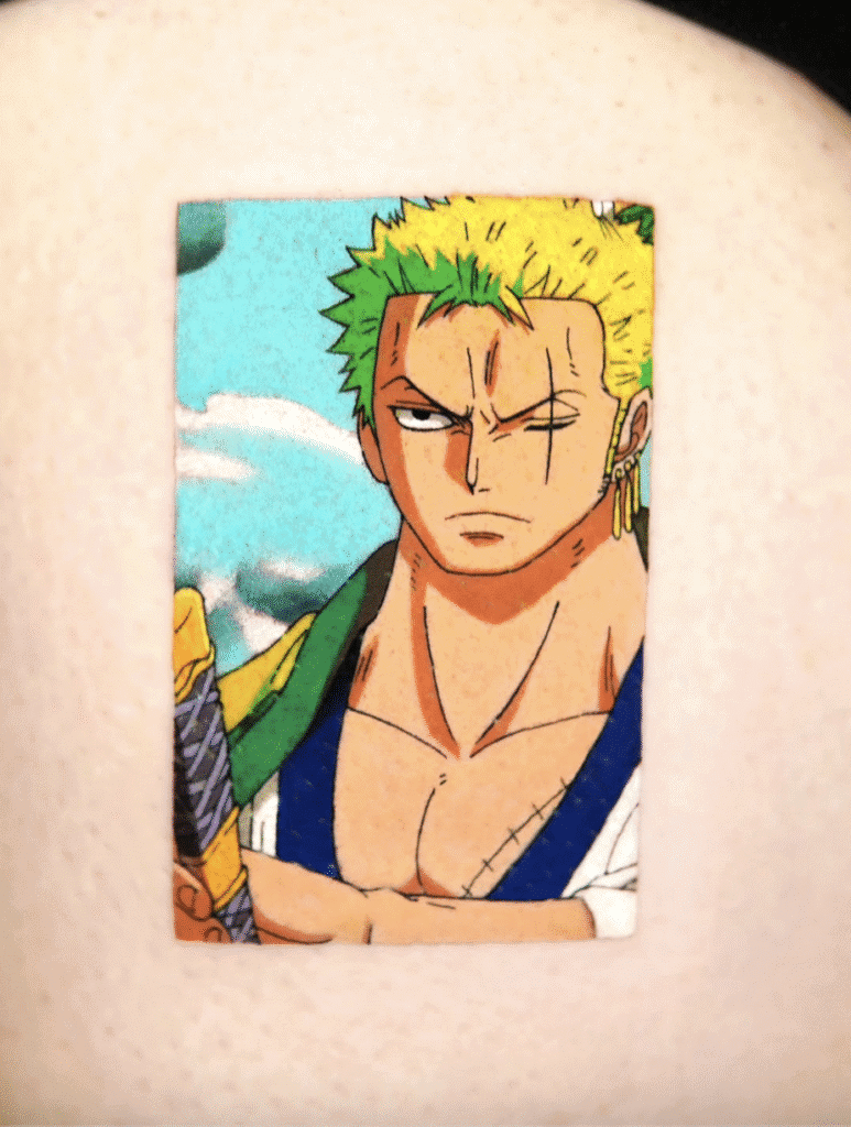 Wano Rororona Zoro One Piece Tattoo