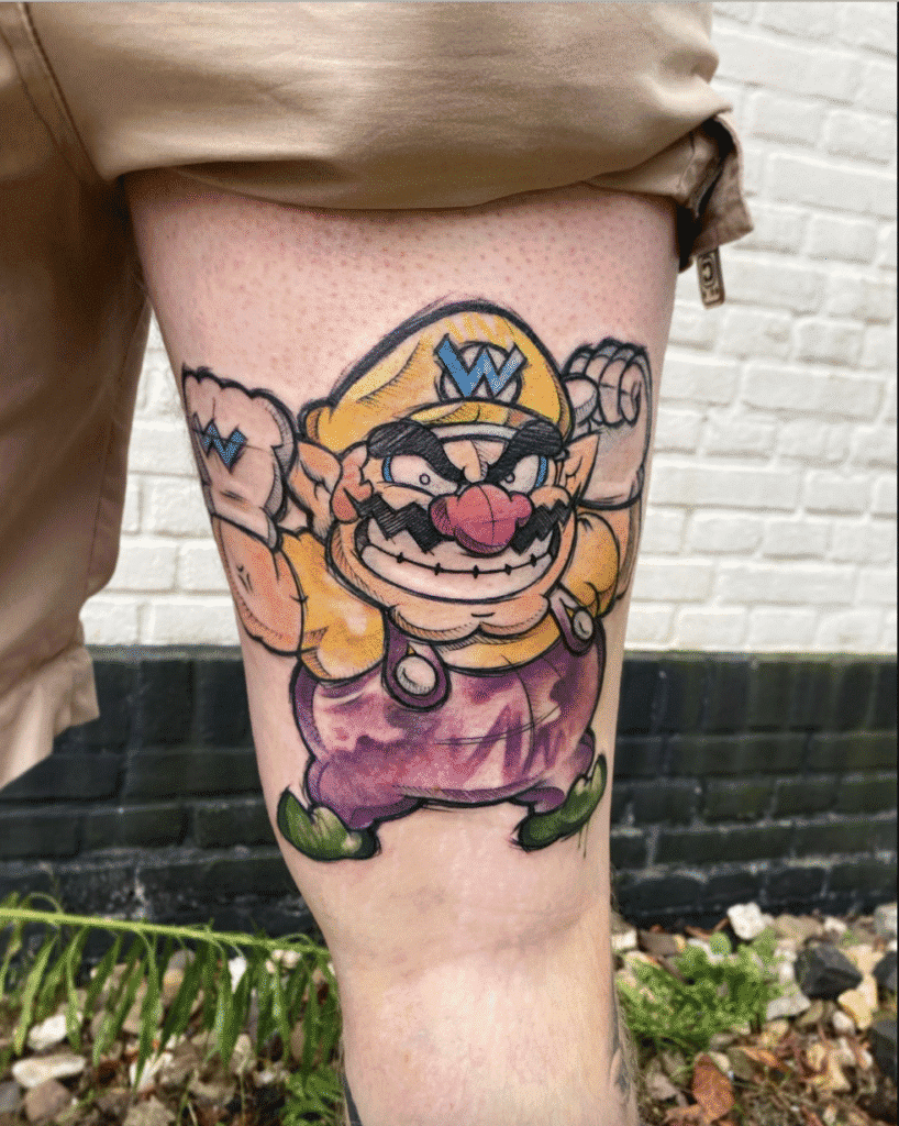 Wario Land Video Game Tattoo
