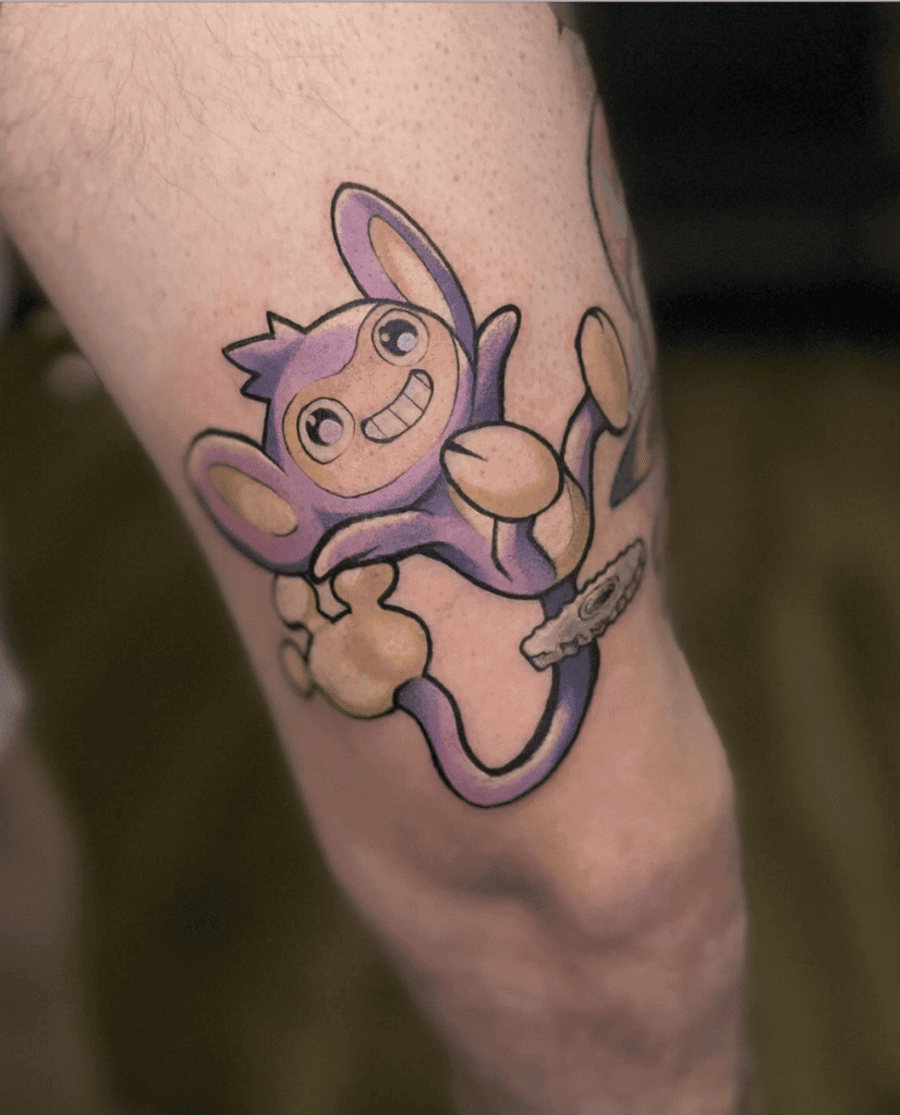 Aipom Johto Pokémon Tattoo