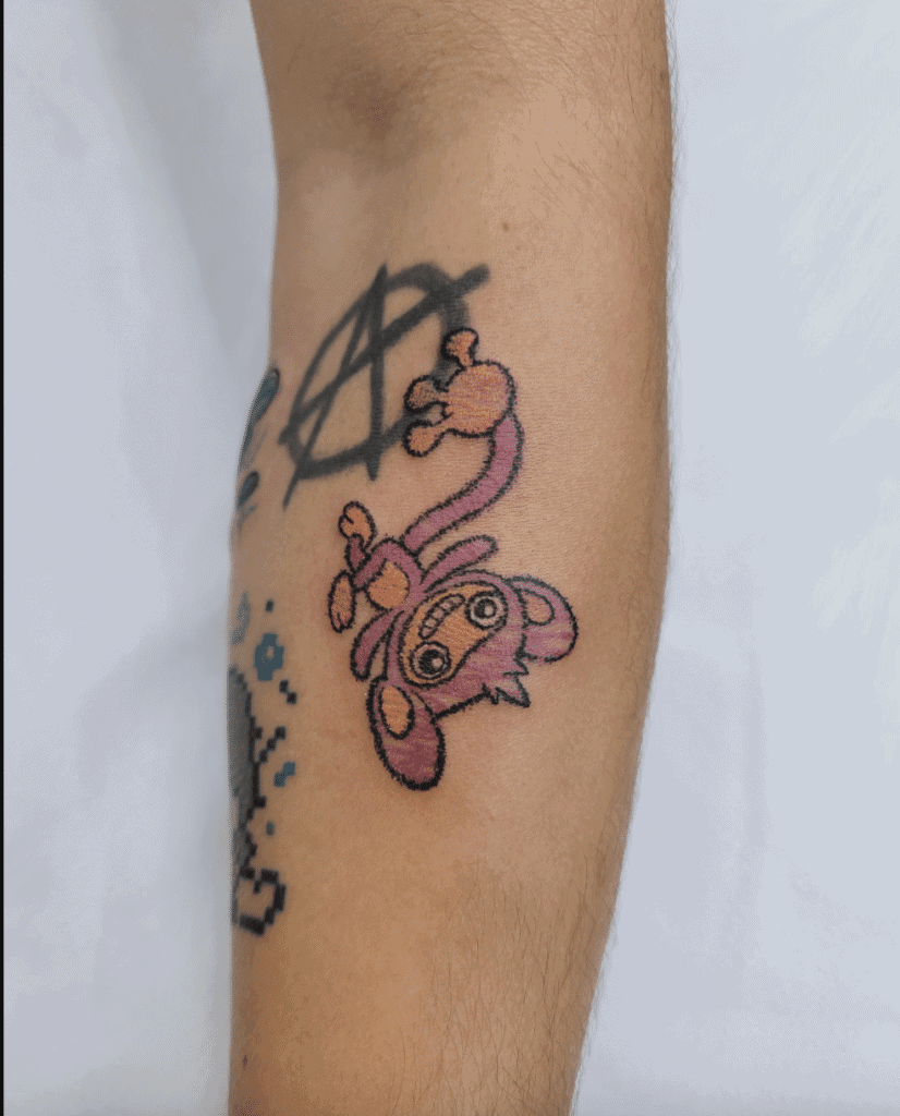 Aipom Sketch Johto Pokémon Tattoo