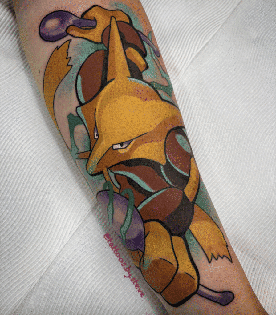 Alakazam Johto Pokémon Tattoo