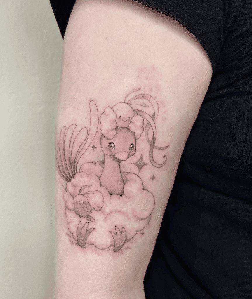 Altaria Cute Hoenn Tattoo