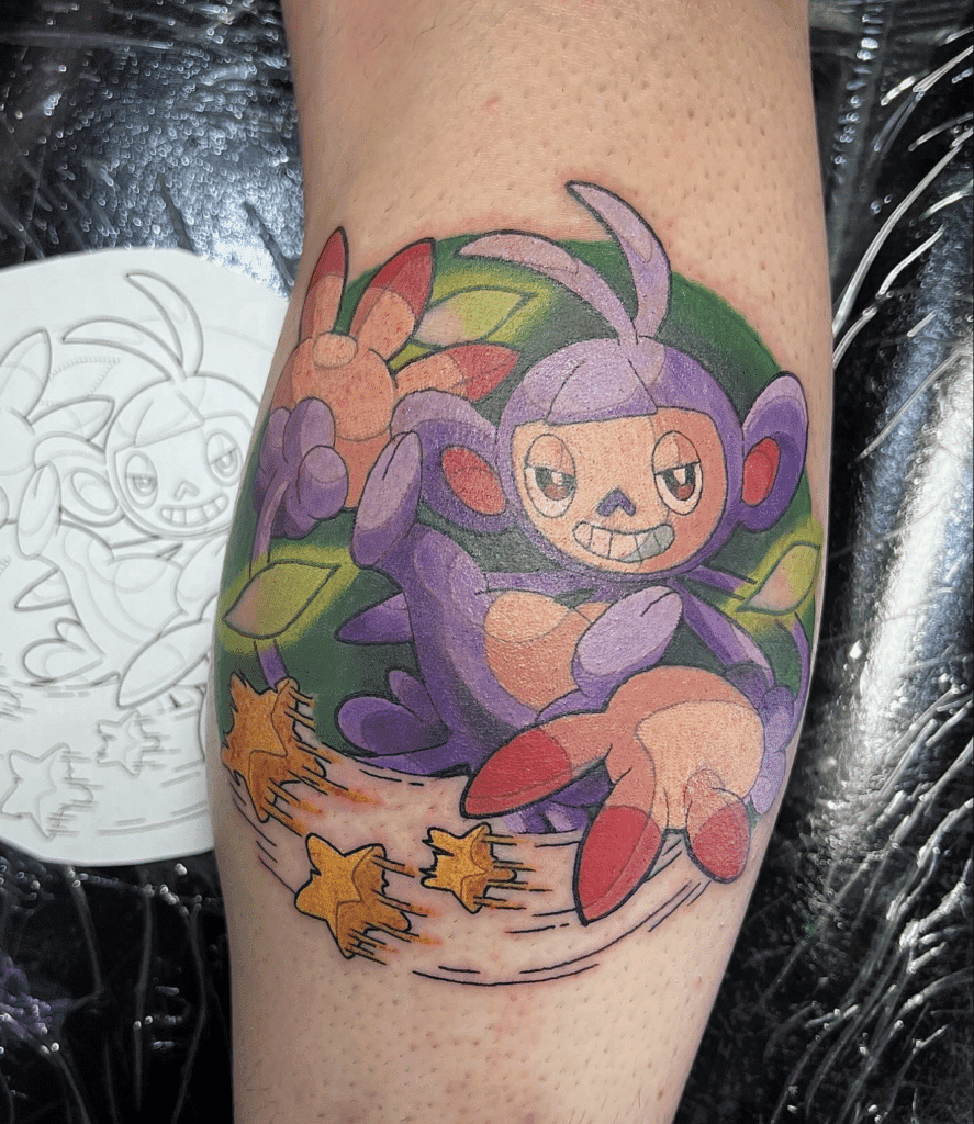 Ambipom Sinnoh Pokémon Tattoo
