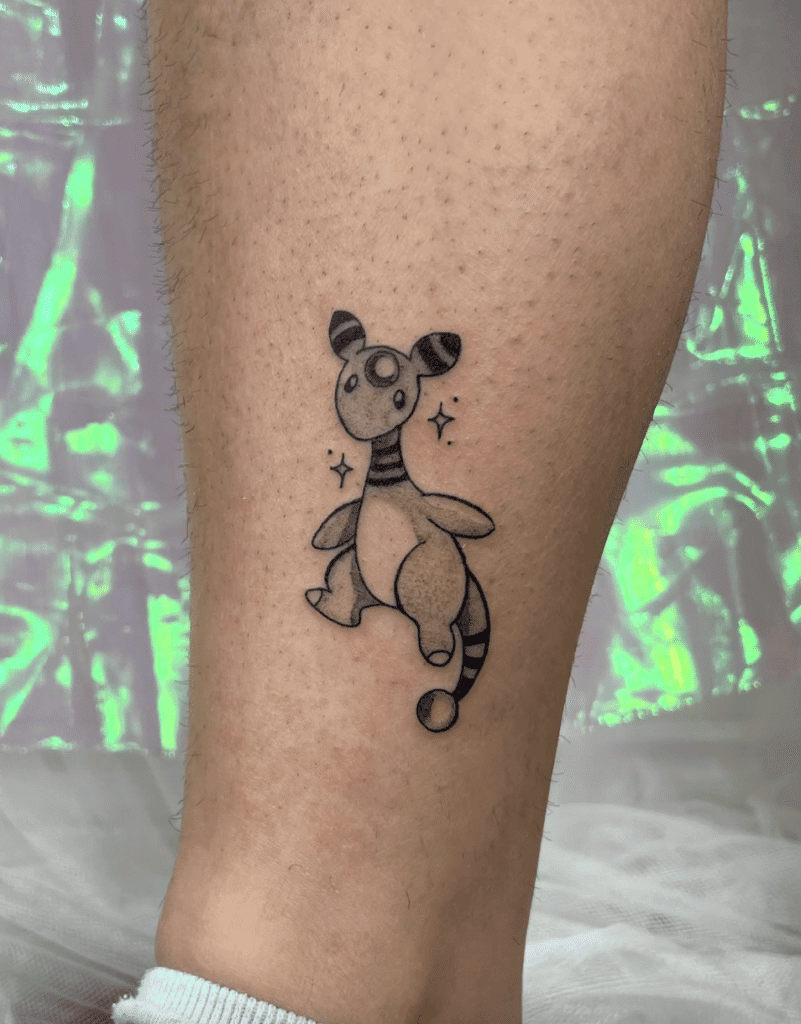 Ampharos Small Johto Pokémon Tattoo