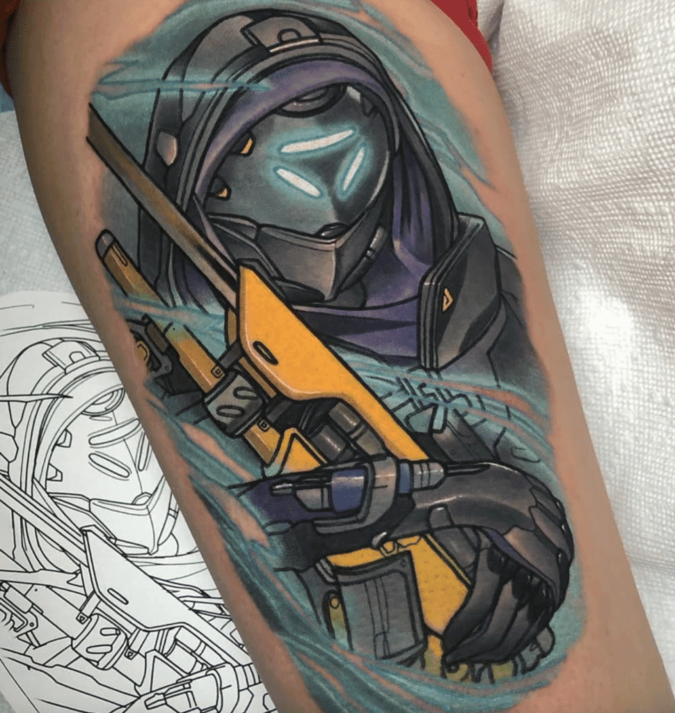 Ana Armour Overwatch Tattoo