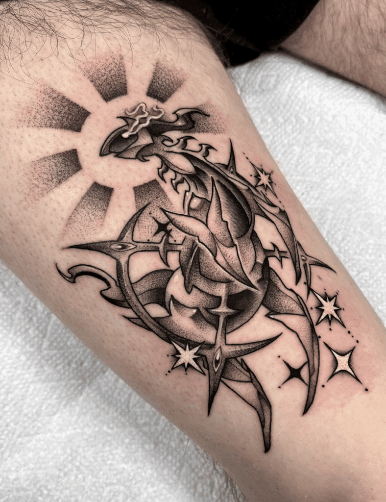 Arceus God Sinnoh Pokémon Tattoo