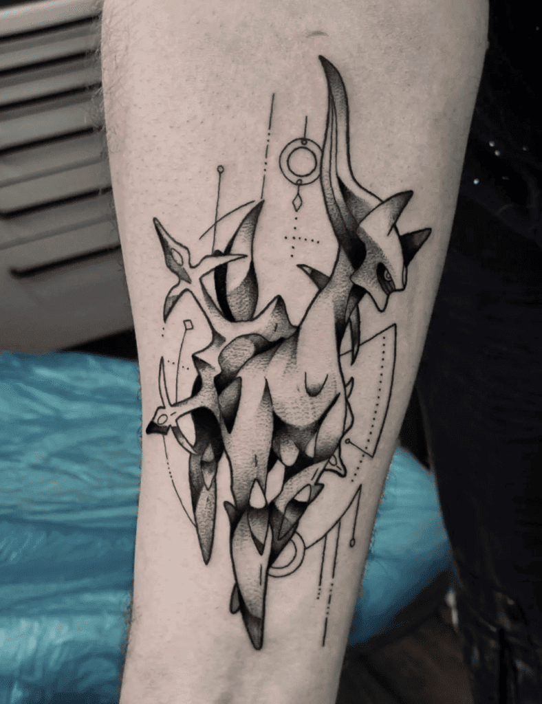 Arceus Sinnoh Pokémon Tattoo